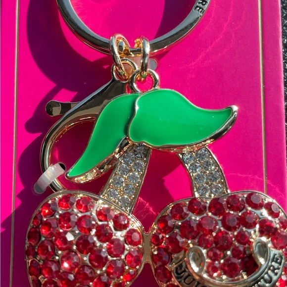 Juicy Couture Keychain,Juicy Couture Red Cherry Keychain,Juicy Couture Cherry. - Picture 9 of 9